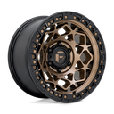 Fuel 1PC D785 Unit - 17X9 -12mm - Bronze With Matte Black Ring 6-lug off-road wheel with rugged beadlock-style design
