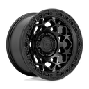 Fuel 1PC D786 Unit - 17X9 -12mm - Matte Black With Matte Black Ring off-road wheel with multi-spoke design and 6-lug pattern