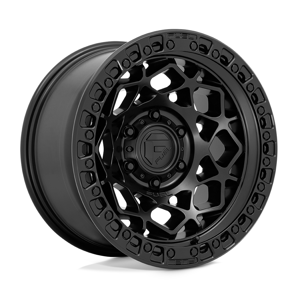 Fuel 1PC D786 Unit - 17X9 01mm - Matte Black With Matte Black Ring