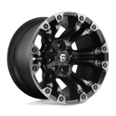 Fuel 1PC D851 Vapor - 18X9 1mm - Matte Black Gray Tint wheel with multi-spoke design and rugged bolt accents