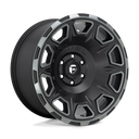 Fuel 1PC D686 Vengeance - 17X9 -12mm - Matte Black Double Dark Tint wheel with machined accents and rugged multi-spoke design