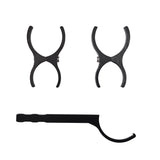Old Man Emu Rear BP-51 Shock Fitting Kit VM80010042 with metal clamps and specialized installation tool for off-road suspension maintenance