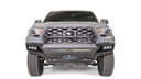 Fab Fours Pre-runner Guard Ultra Light Hybrid TB16-02-1 for Toyota Tacoma 2016-2023, winch-ready bumper with integrated LED light bar slot