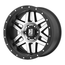 XD Xd128 Machete - 20X9 00mm - Machined Face Black Ring off-road wheel with multi-spoke design by XD.