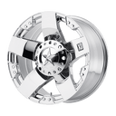 XD Xd775 Rockstar - 18X9 00mm - Chrome wheel with five-spoke star design and polished chrome finish for off-road vehicles