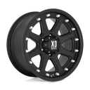 XD Xd798 Addict - 17X9 -12mm - Matte Black wheel with multi-spoke design and beadlock-style accents for off-road trucks