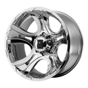 XD Xd801 Crank - 18X9 00mm - Chrome polished deep dish multi-spoke off-road wheel by XD