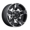 XD Xd811 Rockstar Ii - 18X9 00mm - Matte Black Machined wheel with multi-spoke design for rugged off-road use.