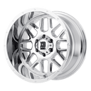 XD Xd820 Grenade - 17X9 -12mm - Chrome wheel with multi-spoke design and deep lip for off-road vehicles