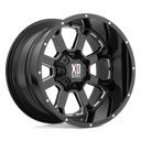 XD Xd825 Buck 25 - 20X9 00mm - Gloss Black Milled wheel with multi-spoke design and milled accents by XD.