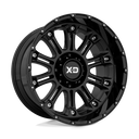 XD Xd829 Hoss Ii - 20X9 00mm - Gloss Black wheel with multi-spoke design and bolted outer rim accents for off-road trucks