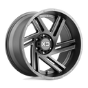 XD Xd835 Swipe - 18X9 00mm - Satin Gray Milled wheel with multi-spoke design and beadlock-style rim accents