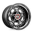 XD Xd837 Demodog - 20X9 00mm - Gloss Black Milled off-road wheel with multi-spoke design and milled accents