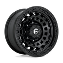 Fuel 1PC D633 Zephyr - 18X9 01mm - Matte Black off-road wheel with multi-hole beadlock ring, rugged design for 4x4 trucks