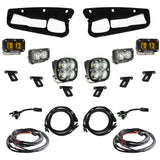 Baja Designs 21-22 Ford Bronco w/Steel Bumper S2 SAE Sportsmen Fog Pocket Light Kit - Amber high-intensity LED fog lights with wiring and mounts