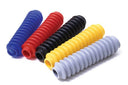 Fabtech Shock Absorber Bellow - Black with additional colored heavy-duty suspension dust covers for off-road vehicle protection