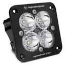 Baja Designs Squadron Pro Work/Scene Pattern Black Flush Mount LED Light Pod - Clear with quad emitters and durable black housing
