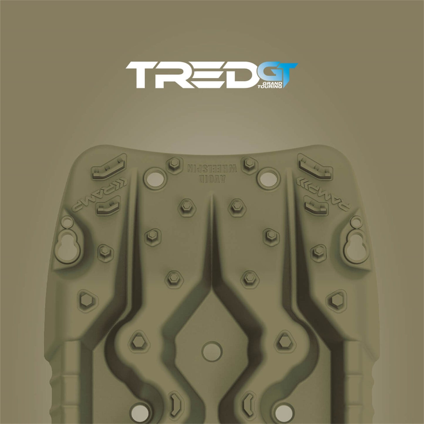 ARB TRED GT Military Green Recovery Boards TREDGTMG heavy-duty polypropylene traction board with aggressive cleats for off-road 4x4 vehicles
