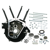S&S Cycle 92-99 BT w/ Stock Bore Super Stock Alternator Syle Crankcase - Wrinkle Black