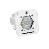 Baja Designs S1 Flush Mount Work/Scene LED White heavy-duty hexagonal work light with durable housing and stainless steel mounting for off-road use