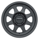 Mudify Method MR701 17x8.5 0mm Offset 5x150 110.5mm CB Matte Black Wheel designed for off-road 4x4 applications.