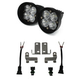 Baja Designs 12+ Toyota Tacoma Squadron Sport WC LED Light Kit - Clear with dual high-intensity LED pods and steel mounting brackets