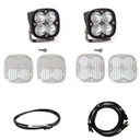 Baja Designs 2021+ Ford Bronco A Piller Light Kit Squadron Pro Spot w/Upfitter with LED pods, wire harnesses, and mounting covers