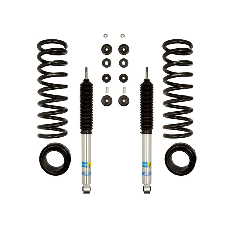 Bilstein B8 5112 Series 14-17 Dodge Ram 2500 Front Suspension Leveling Kit with heavy-duty coil springs and monotube shock absorbers