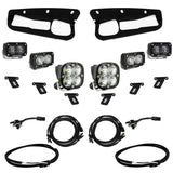 Baja Designs 21-22 Ford Bronco w/Steel Bumper S2 SAE Pro Fog Pocket Light Kit w/Upfitter - Clear high-performance LED lighting kit