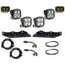 Baja Designs 17-20 Ford F-150 Raptor S2 SAE Pro Fog Pocket Kit - Amber high-performance LED fog lights with wiring and mounting brackets