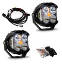 Baja Designs LP4 Pro Driving/Combo LED - Clear (Pair) with wiring harness and mounting hardware for off-road vehicles