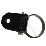 Baja Designs 2in LED A-Pillar Mount with heavy-duty black anodized aluminum clamp and stainless steel hardware for off-road lighting installation