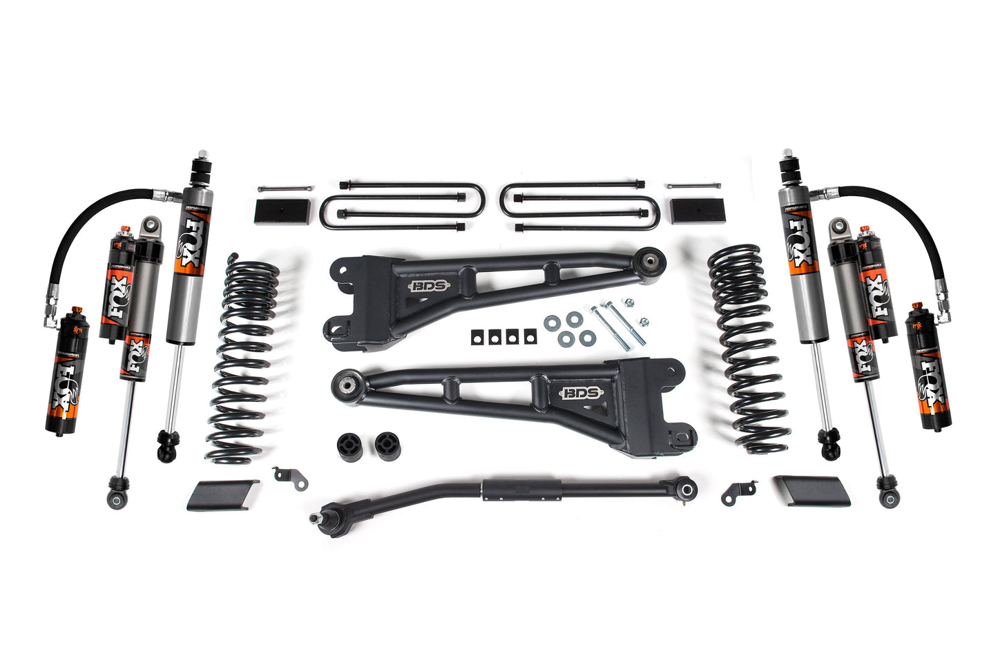 BDS Suspension BDS 3 Inch Lift Kit w/ Radius Arm | Ford F250/F350 Super Duty (23-24) 4WD with coil springs and remote reservoir shocks