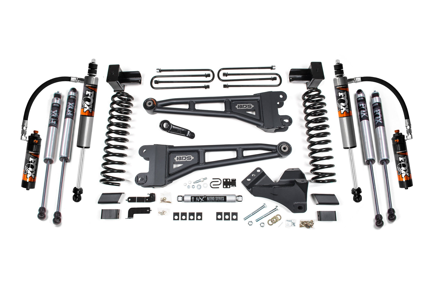 BDS Suspension BDS 5 Inch Lift Kit w/ Radius Arm | FOX 2.5 Coil-Over Conversion - Performance Elite | Ford F250/F350 Super Duty (23-24) 4WD | Diesel heavy-duty suspension components kit