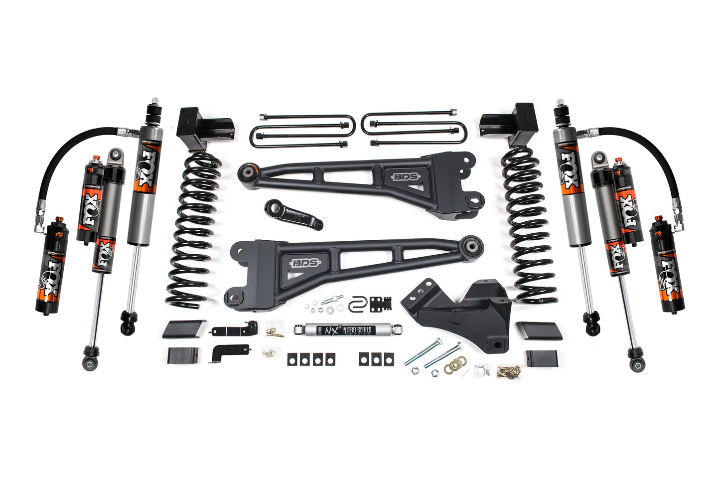 BDS 5 Inch Lift Kit w/ Radius Arm | FOX 2.5 Coil-Over Conversion - Performance Elite | Ford F250/F350 Super Duty (23-24) 4WD | Diesel heavy-duty suspension components kit