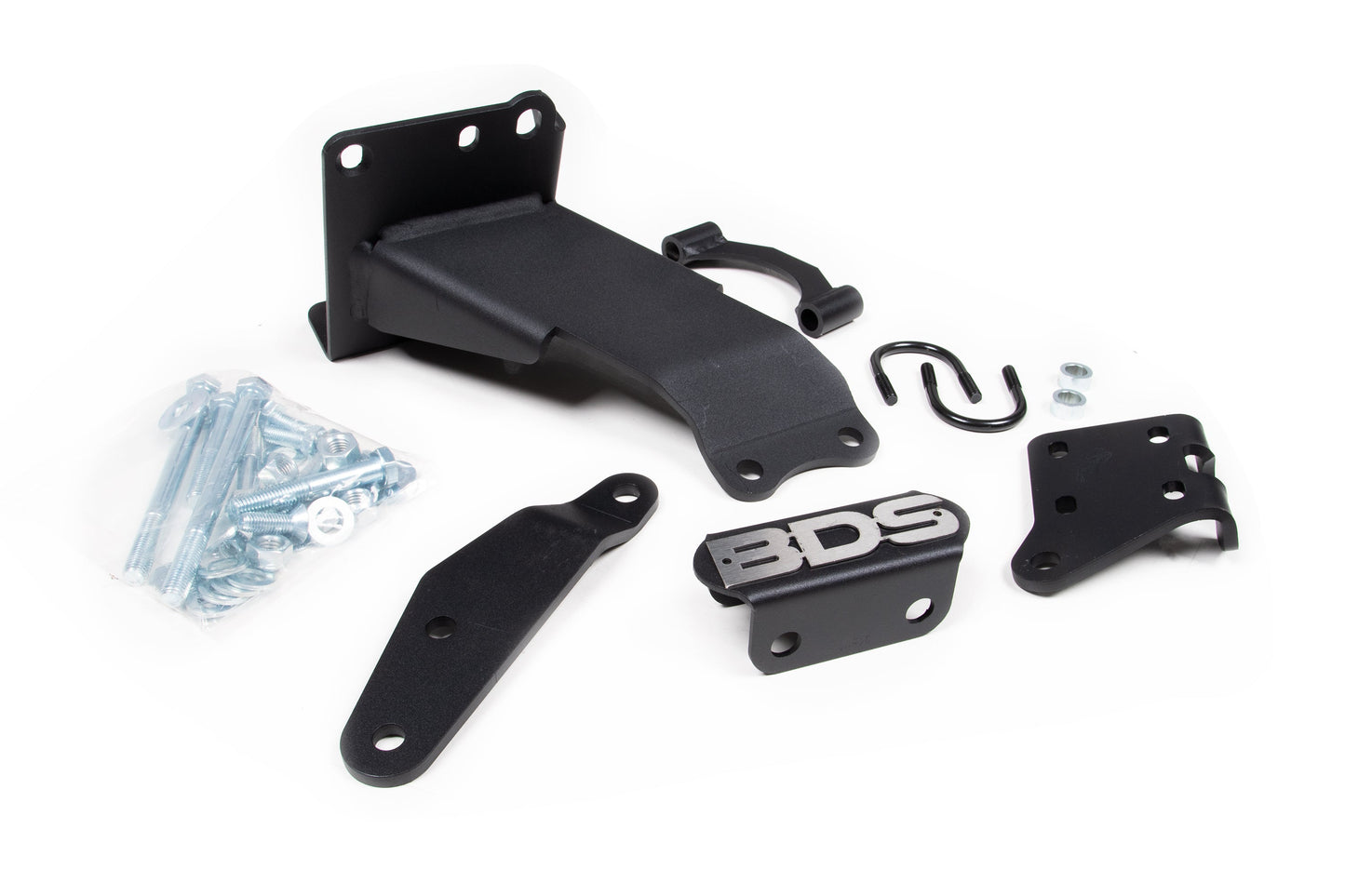 BDS Suspension BDS Dual Steering Stabilizer Kit w/ FOX 2.0 Performance Shocks | T-Style Steering | Ram 2500 (19-24) and 3500 (19-24) 4WD mounting hardware components kit