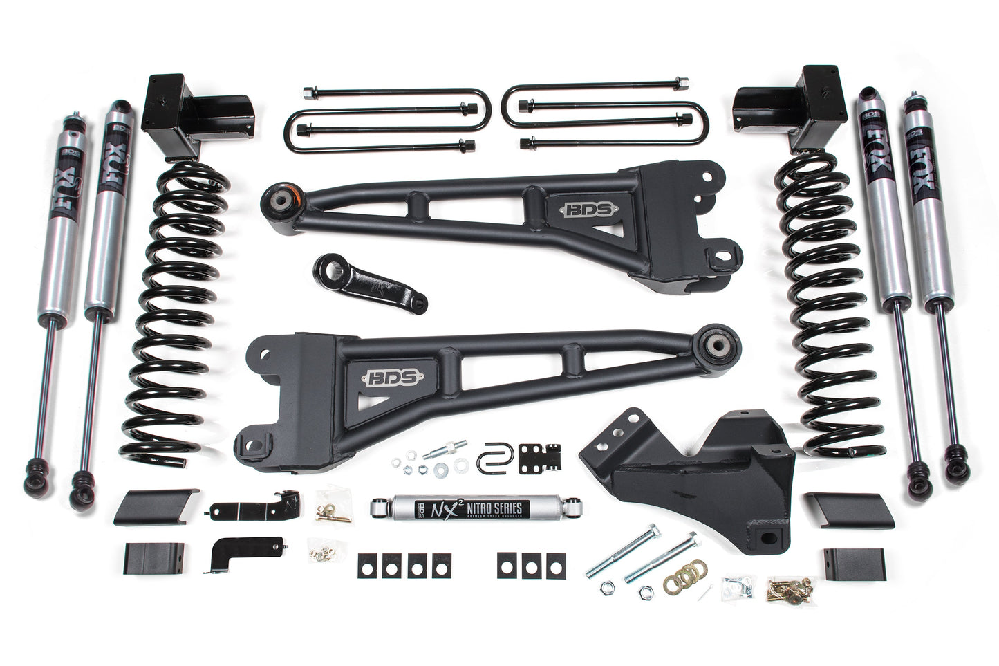 BDS Suspension BDS 5 Inch Lift Kit w/ Radius Arm | Ford F250/F350 Super Duty (20-22) 4WD Diesel heavy-duty coil springs and shocks