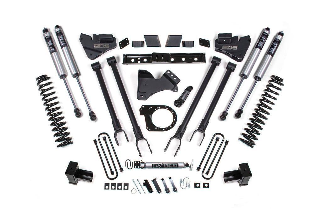 BDS 7 Inch Lift Kit w/ 4-Link | Ford F250/F350 Super Duty (20-22) 4WD | Diesel