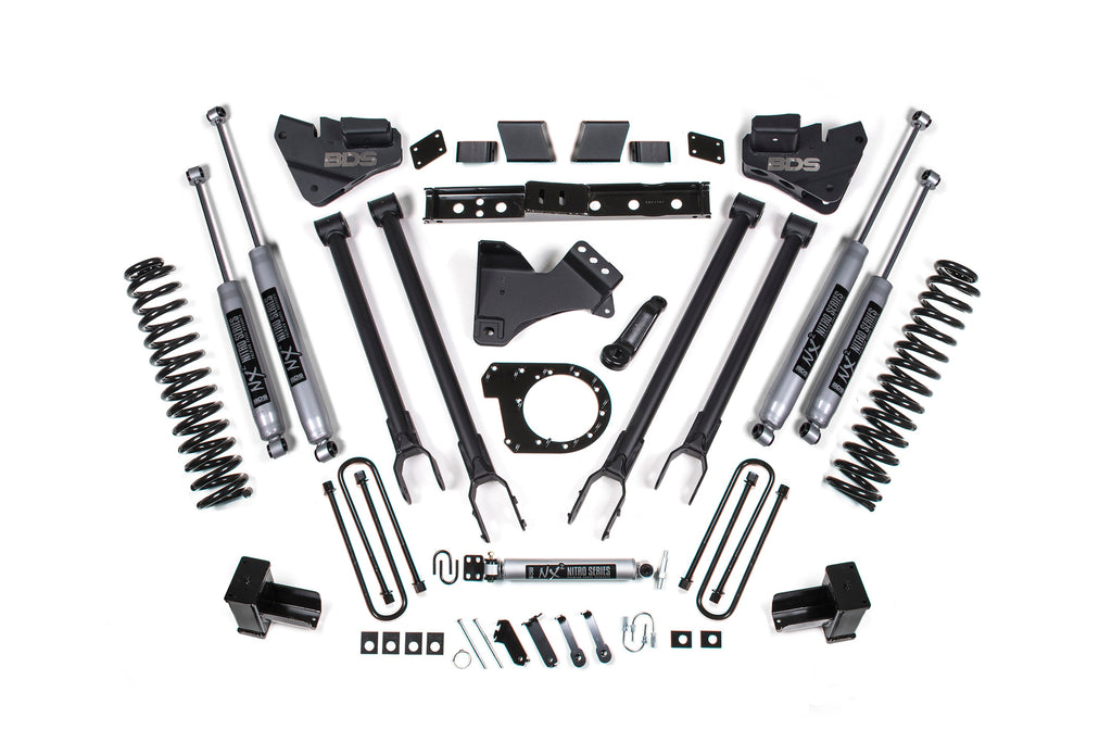 BDS 7 Inch Lift Kit w/ 4-Link | Ford F250/F350 Super Duty (20-22) 4WD | Diesel