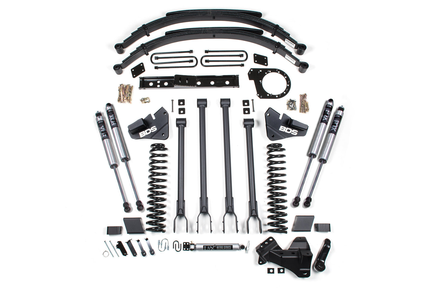 BDS Suspension BDS 6 Inch Lift Kit | 4-Link Conversion | Ford F250/F350 Super Duty (17-19) 4WD | Diesel heavy-duty springs shocks hardware