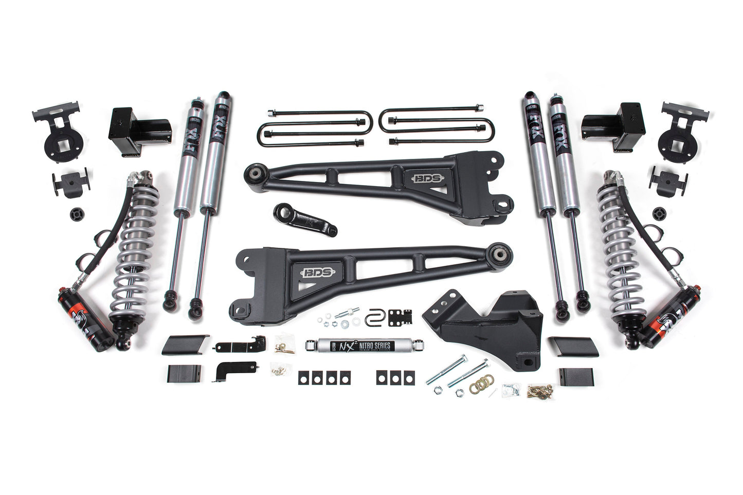 BDS 5 Inch Lift Kit w/ Radius Arm | FOX 2.5 Performance Elite Coil-Over Conversion for Ford F250/F350 Super Duty 2020-2022 4WD Diesel