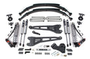 BDS 4 Inch Lift Kit w/ Radius Arm | FOX 2.5 Performance Elite Coil-Over Conversion | Ford F250/F350 Super Duty (17-19) 4WD | Diesel heavy-duty suspension components laid out