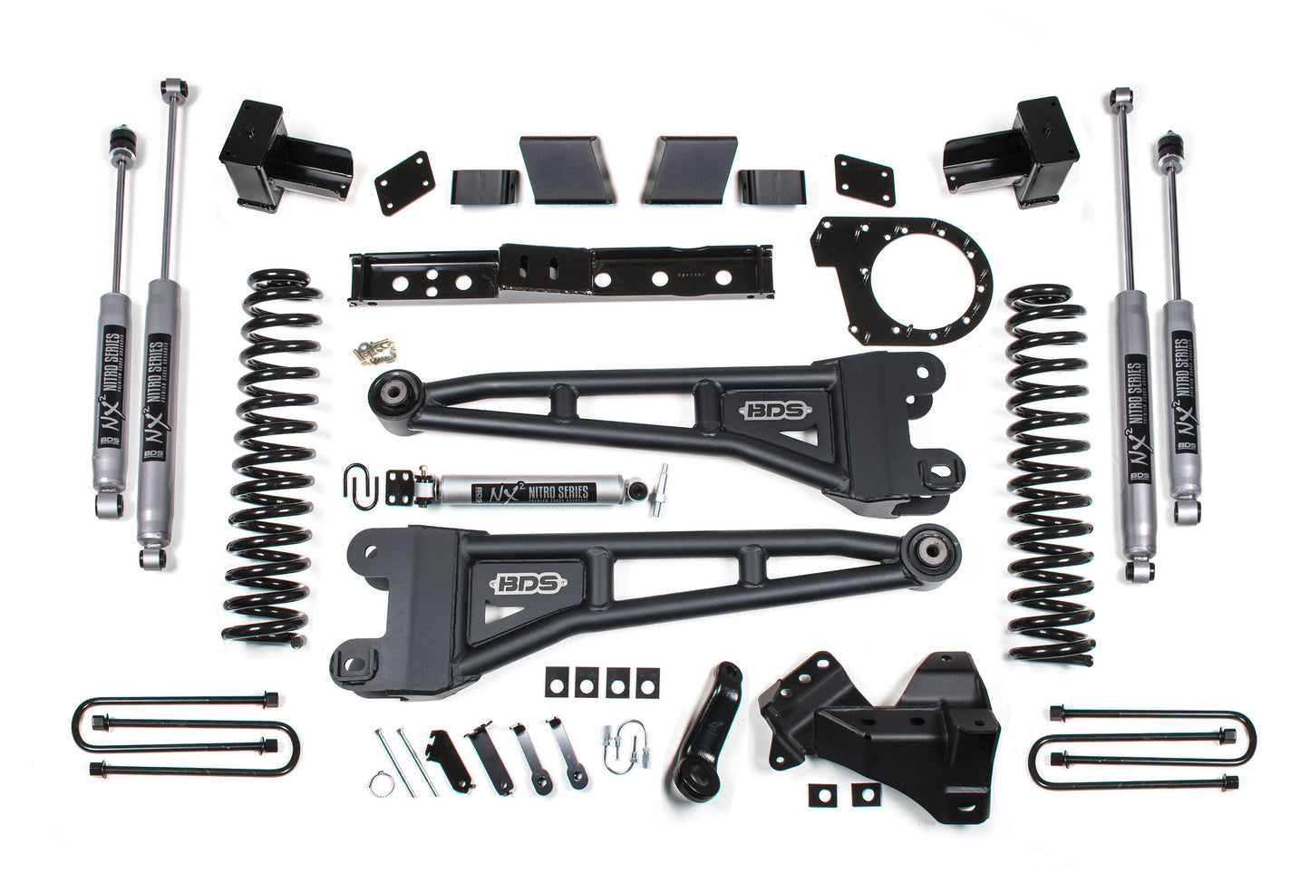 BDS Suspension BDS 7 Inch Lift Kit w/ Radius Arm | Ford F250/F350 Super Duty (20-22) 4WD | Diesel heavy-duty shocks springs and hardware components