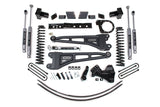 BDS 6 Inch Lift Kit w/ Radius Arm | Ford F250/F350 Super Duty (17-19) 4WD | Diesel heavy-duty shocks, coil springs, radius arms, and hardware components