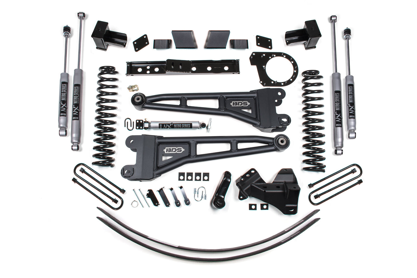 BDS Suspension BDS 6 Inch Lift Kit w/ Radius Arm | Ford F250/F350 Super Duty (17-19) 4WD Diesel heavy-duty suspension components kit
