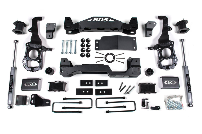 BDS 4 Inch Lift Kit | Ford F150 (21-24) 4WD – 2 Inch Block Kit (Tail Low to Level Stance) / NX2 Nitro Series
