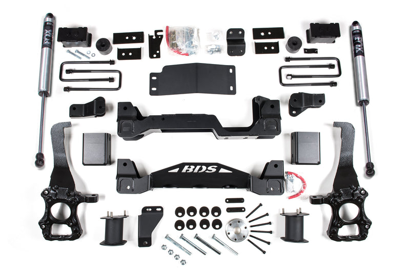 BDS 4 Inch Lift Kit | Ford F150 (15-20) 4WD – 3 Inch Block Kit (Tail Low to Level Stance) / FOX 2.0 Performance Series