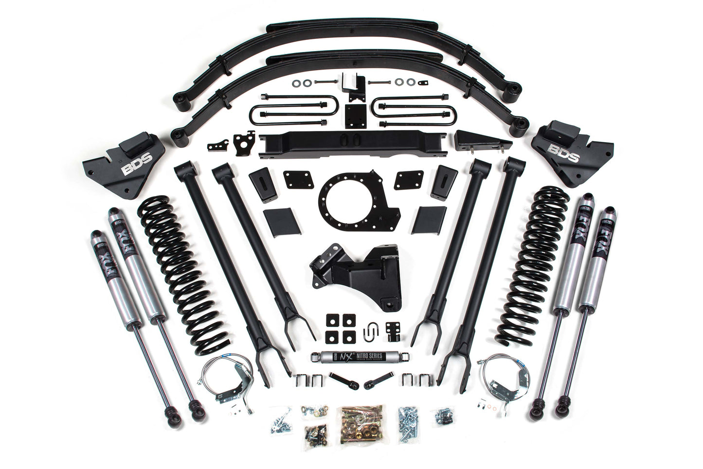 BDS Suspension BDS 9 Inch Lift Kit w/ 4-Link for Ford F250/F350 Super Duty (20-22) 4WD Diesel with coil springs and shocks