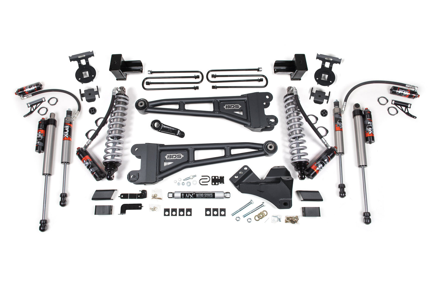 BDS Suspension BDS 5 Inch Lift Kit w/ Radius Arm and FOX 2.5 Performance Elite Coil-Over Conversion for 2020-2022 Ford F250/F350 Super Duty Diesel 4WD
