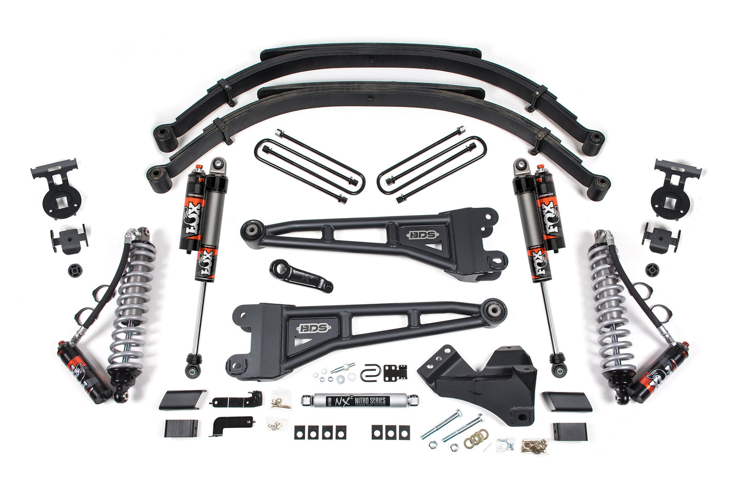 BDS 5 Inch Lift Kit w/ Radius Arm | FOX 2.5 Coil-Over Conversion - Performance Elite | Ford F250/F350 Super Duty (23-24) 4WD | Diesel heavy-duty suspension components and hardware by BDS Suspension